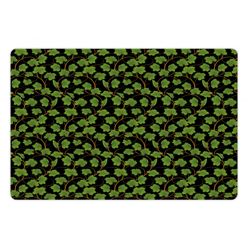 Botany Grape Leaves on Dark Pet Mat