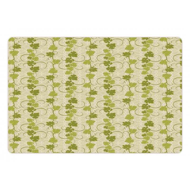 Abstract Grape Leaves Graphic Pet Mat