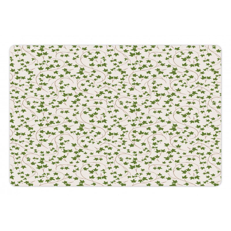 Colorful Grape Leaves Graphic Pet Mat