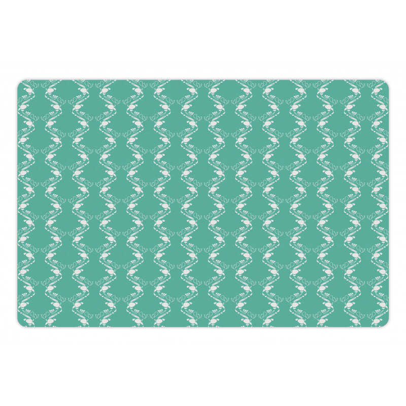 Art Deco Monotone Graphic Pet Mat