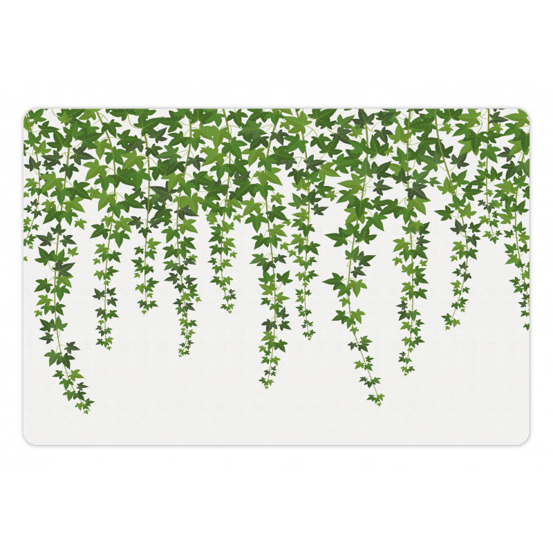 Garden Theme Grape Leaves Pet Mat