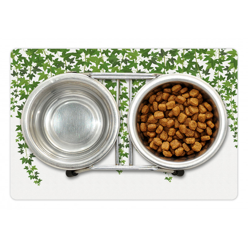 Garden Theme Grape Leaves Pet Mat