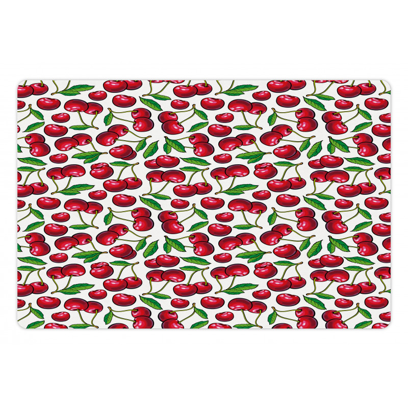 Cartoon Summer Fruit Art Pet Mat