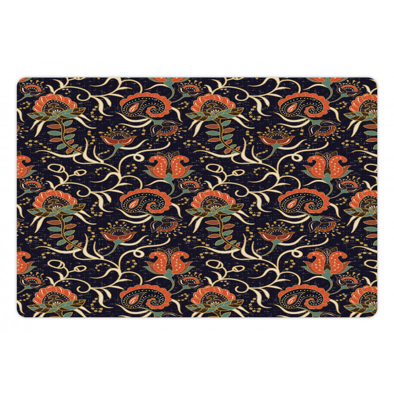 Grunge Flora Curl Pet Mat