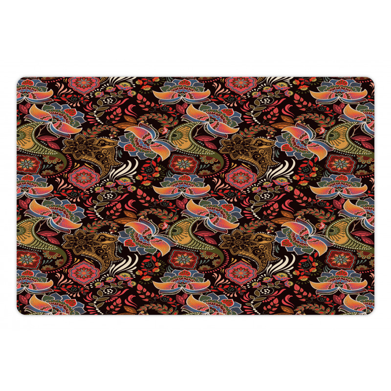 Jumble Warm Tone Floral Pet Mat