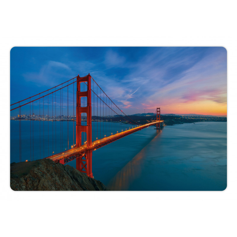 Golden Gate Bridge Scene Pet Mat