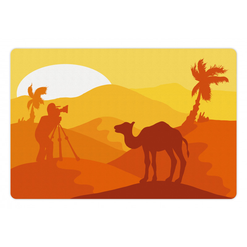 Camel Safari Monochrome Art Pet Mat