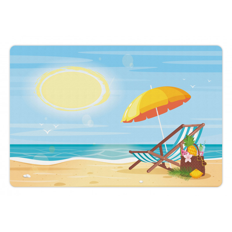 Sea Shore Beach Umbrella Pet Mat