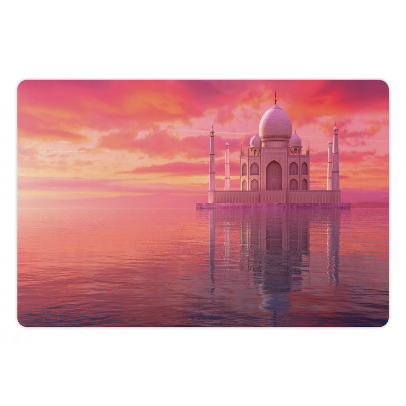 Romantic Taj Mahal Display Pet Mat