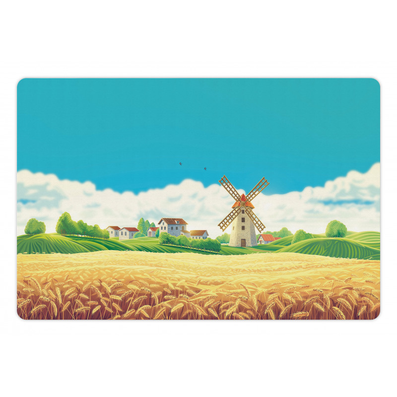 Countryside Wheat Field Pet Mat