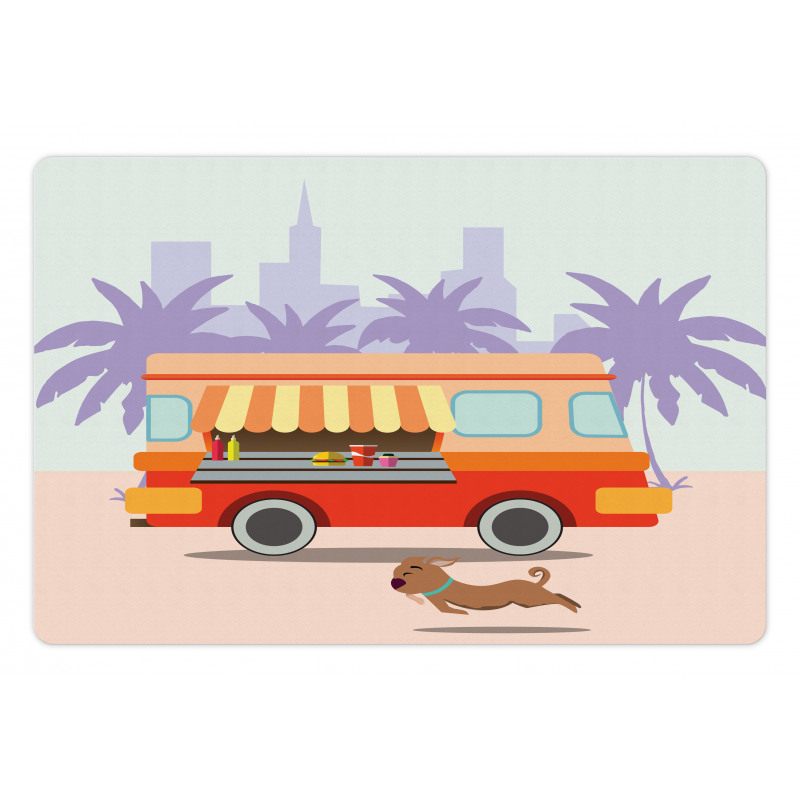 Street Food Van Dog Pet Mat