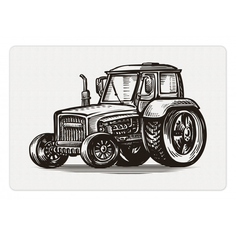 Farming Tractor Art Pet Mat