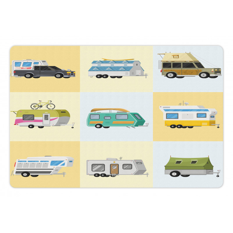 Various Camper Vans Pet Mat