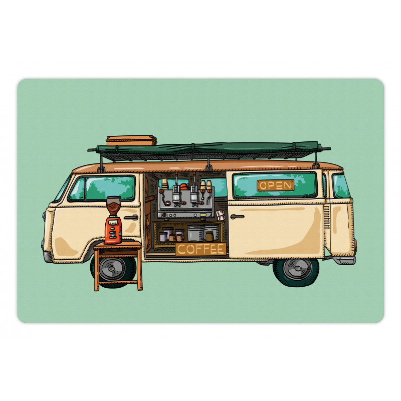 Street Coffee Van Pet Mat