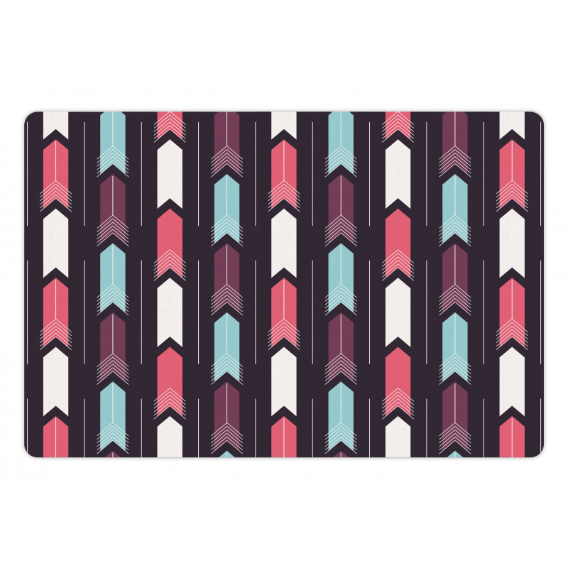 Vertically Upwards Streaks Pet Mat