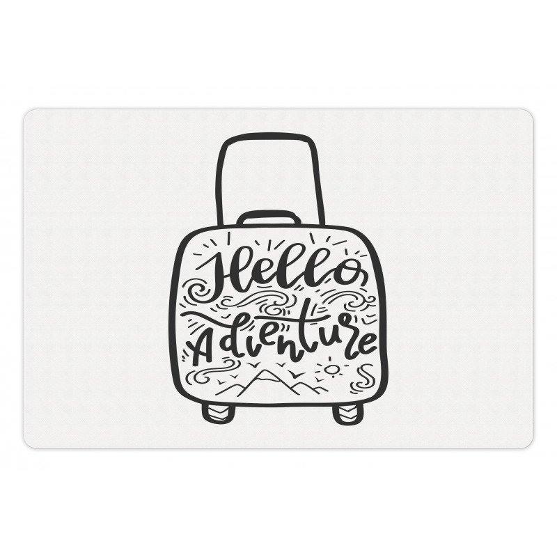 Wanderlust Suitcase Pet Mat