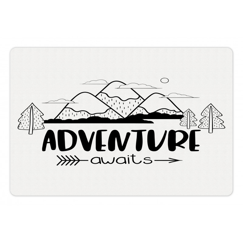 Mountain Lettering Pet Mat