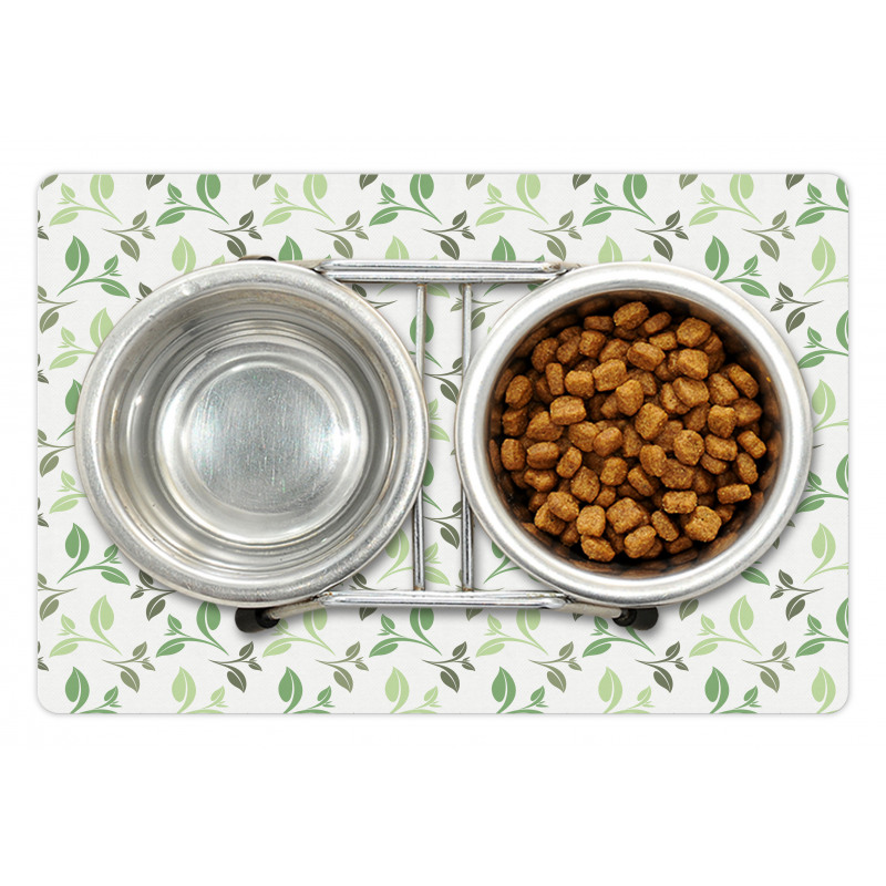 Tea Leaves Faded Colors Pet Mat