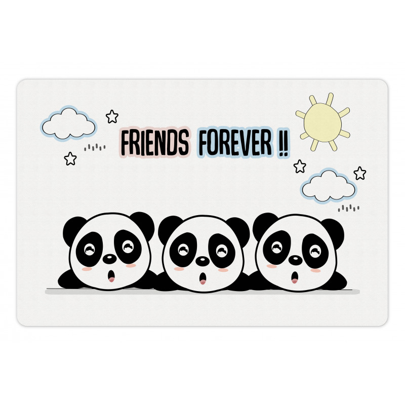 3 Pandas Design Pet Mat