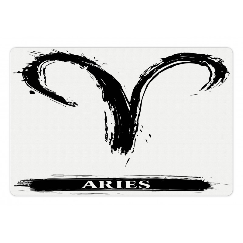 Aries Astrology Sign Pet Mat
