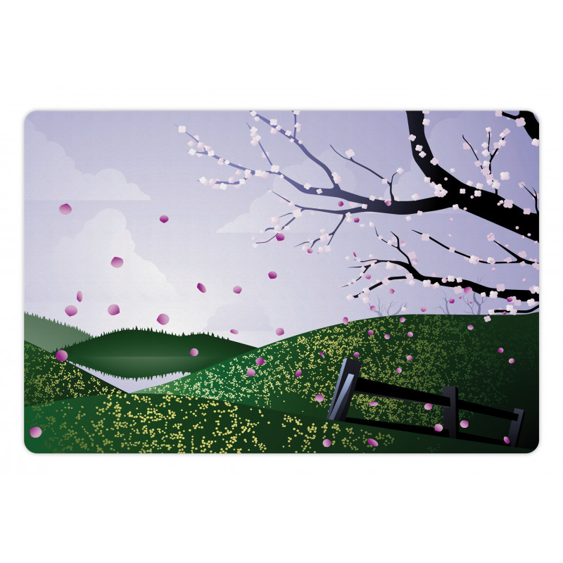 Spring Time Scene Pet Mat