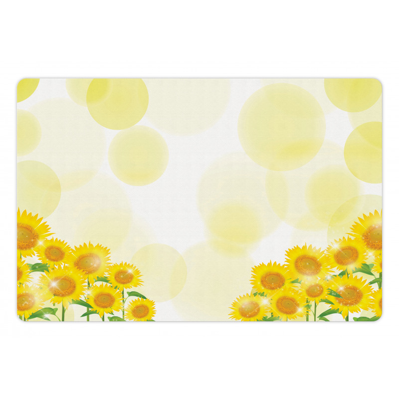 Sunflowers Blots Pet Mat