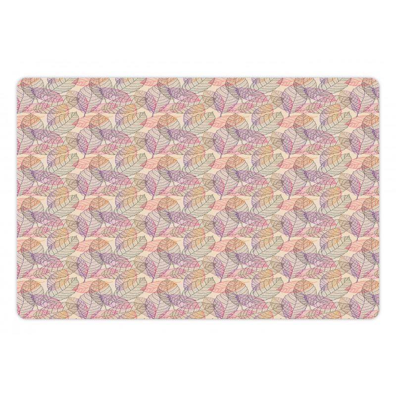 Romantic Fallen Leaves Pet Mat