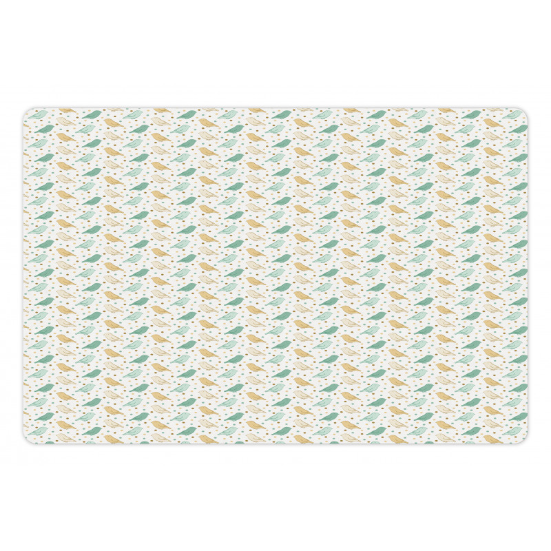 Little Birds and Dots Pet Mat