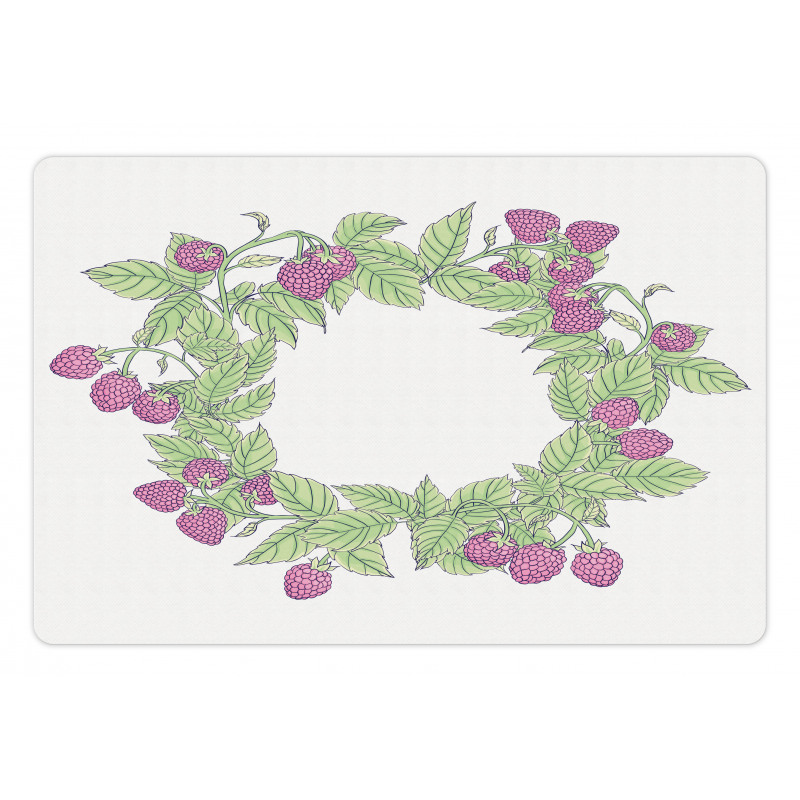 Raspberry Wreath Pet Mat