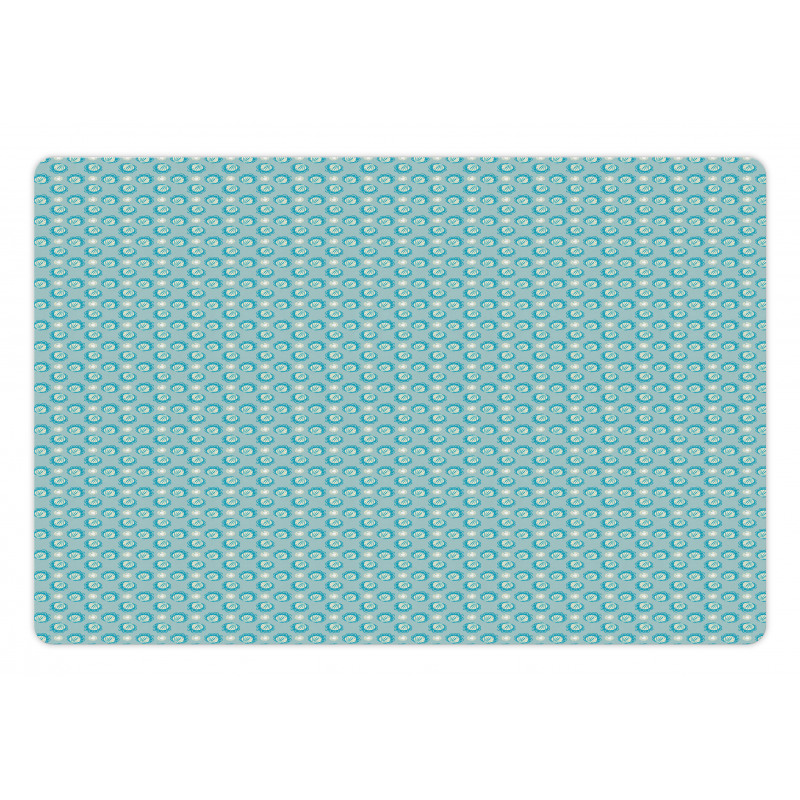 Pearl Shell and Petals Pet Mat