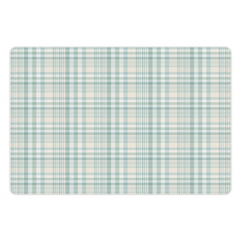 Pastel Plaid Layout Pet Mat