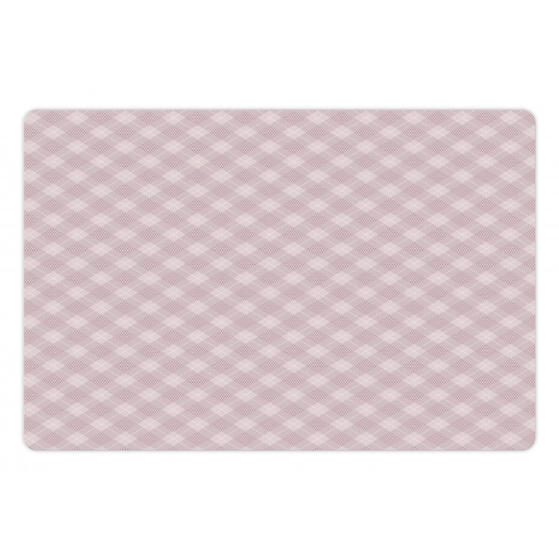 Plaid Squares Pattern Pet Mat