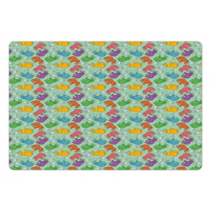 Colorful Polka Dot Animal Pet Mat