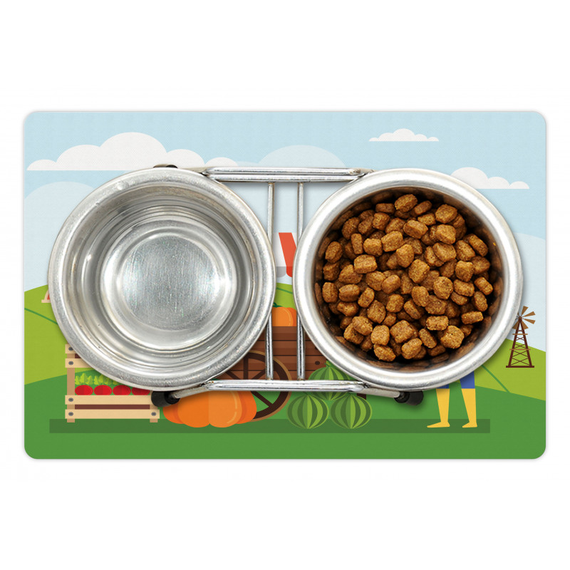 Farmer Selling Products Pet Mat