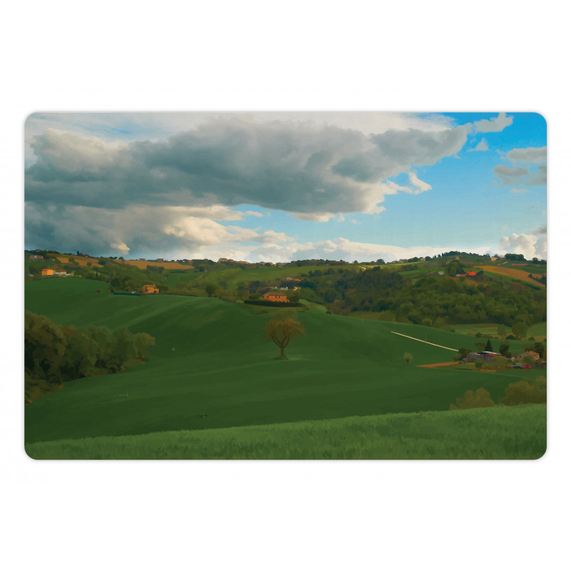 Rural Landscape Pet Mat