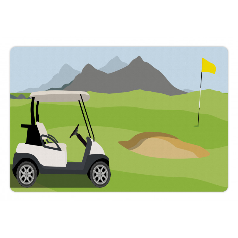 Cartoon Golf Club Pet Mat