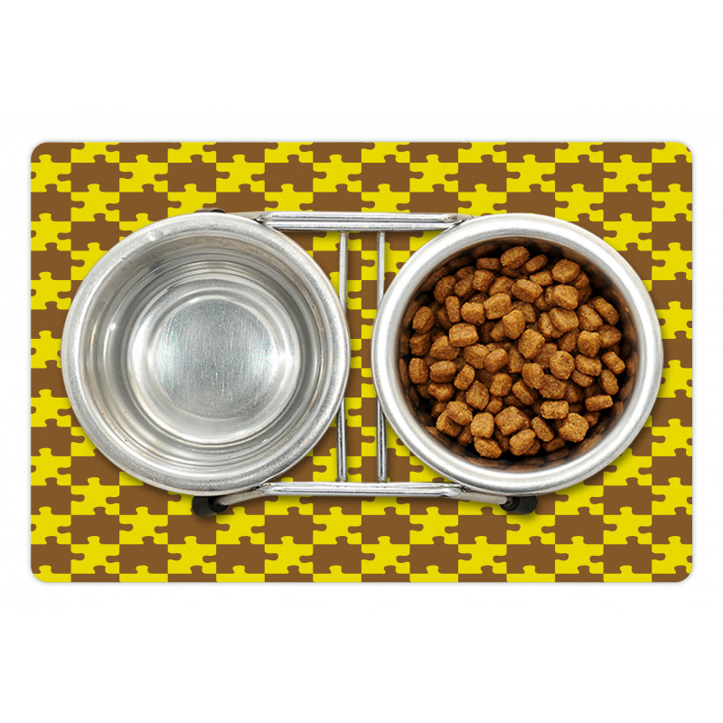 Bicolour Puzzle Pieces Pet Mat