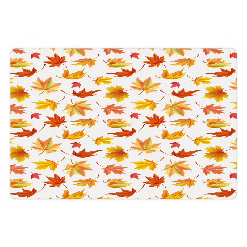 Fallen Maple Leaves Pattern Pet Mat