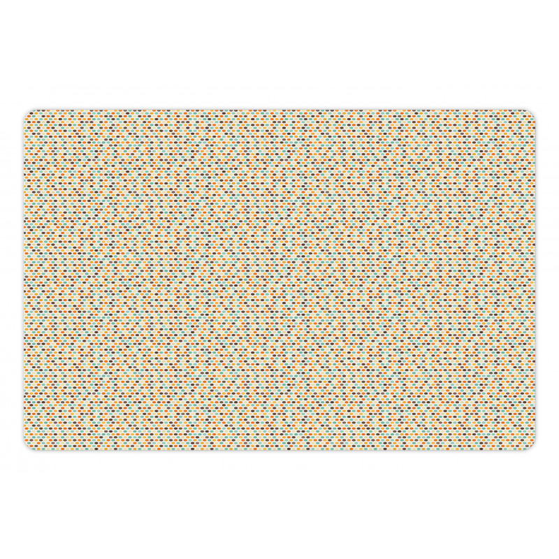 Colorful Polka Dots Pet Mat