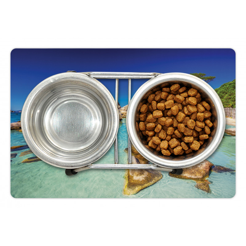 Beach and Clear Ocean Pet Mat