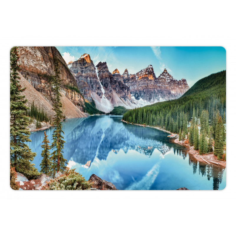 Moraine Lake Panorama Pet Mat