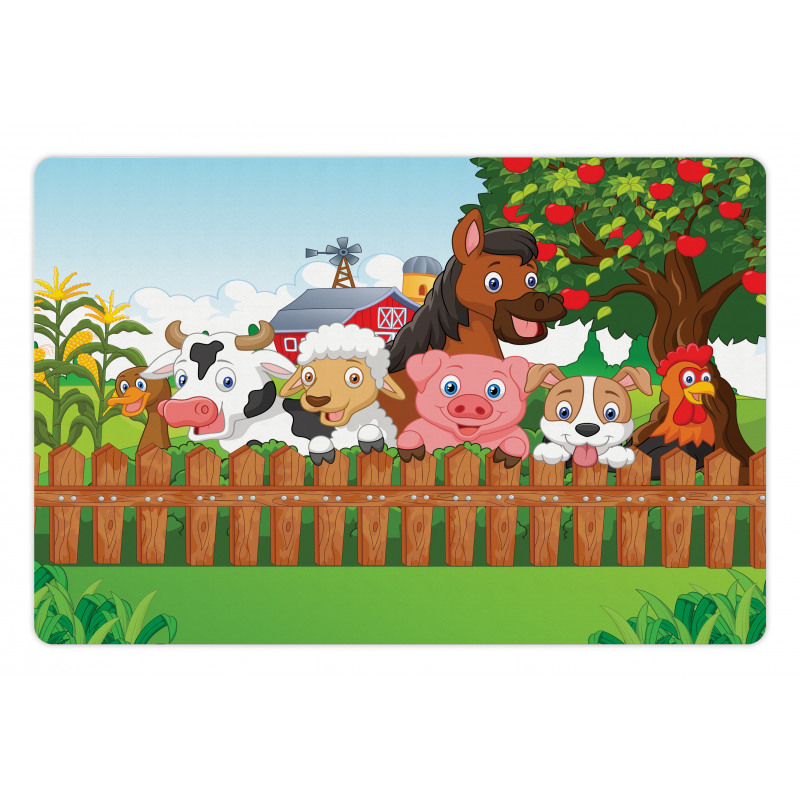 Farm Animals Mascots Pet Mat