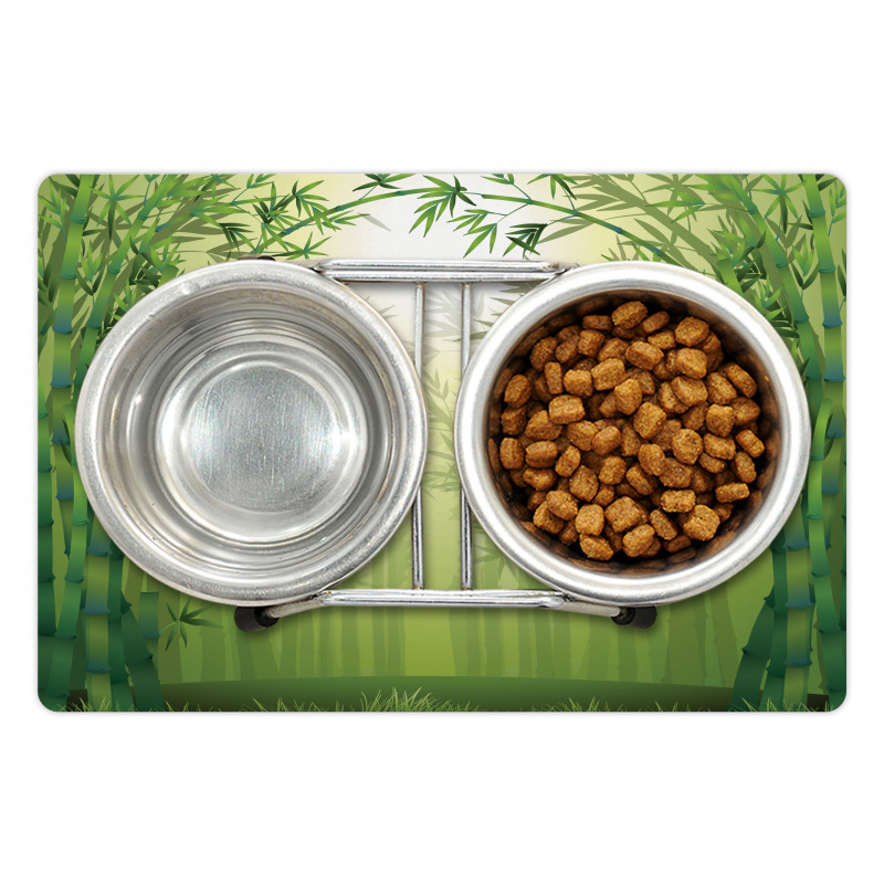 Bamboo Trees in Forest Pet Mat