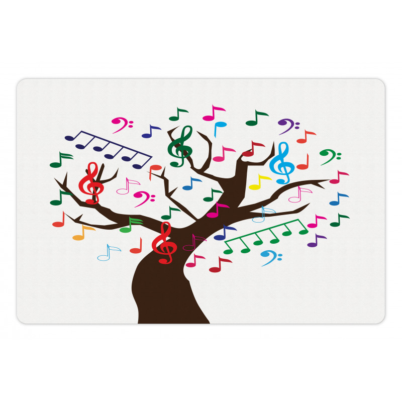 Tree with Colorful Items Pet Mat