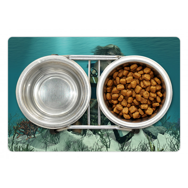 Ocean Mythical Pirate Pet Mat