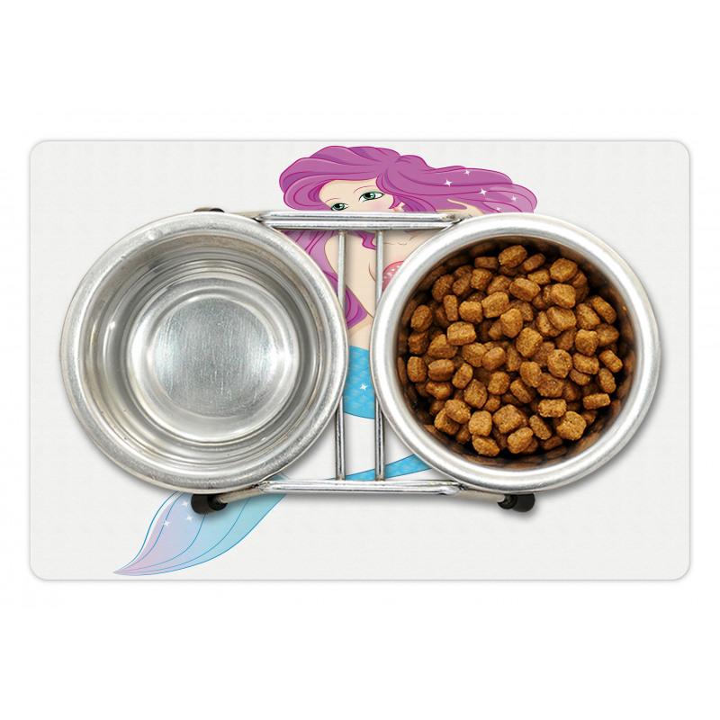 Mermaid with Pink Hair Pet Mat