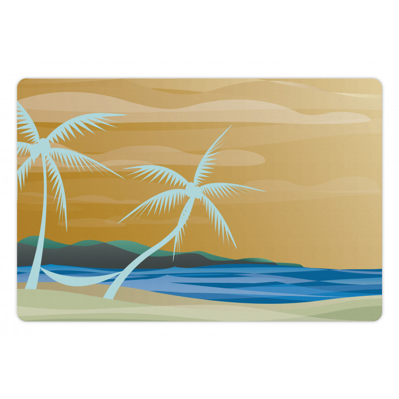 Sandy Exotic Beach Pet Mat