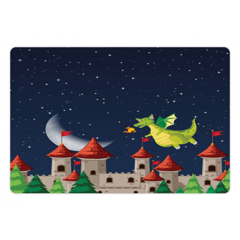 Castle and Flying Dragon Pet Mat