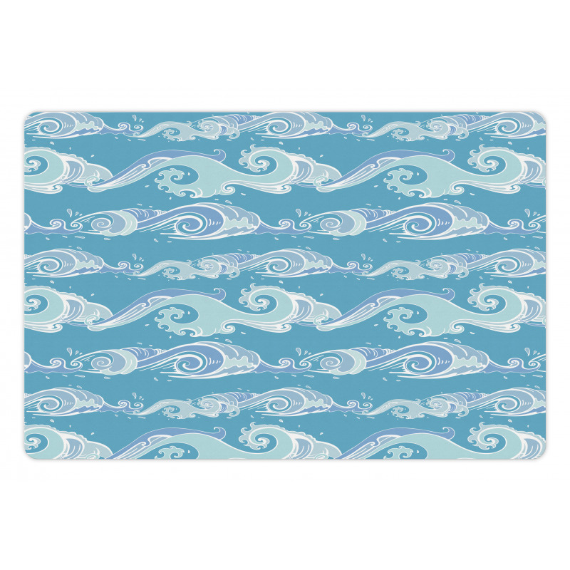 Sea Waves Ocean Splashes Pet Mat