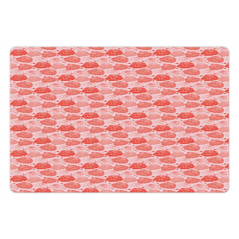 Roses and Little Hearts Pet Mat